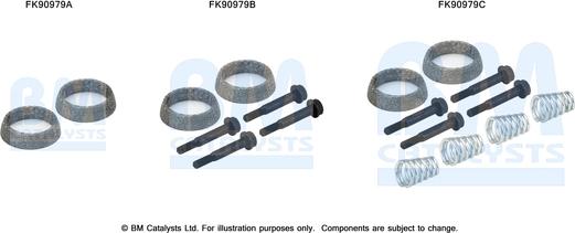 BM Catalysts FK90979 - Монтажний комплект, каталізатор autocars.com.ua