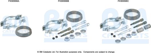 BM Catalysts FK90998 - Монтажний комплект, каталізатор autocars.com.ua