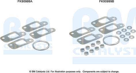 BM Catalysts FK90999 - Монтажний комплект, каталізатор autocars.com.ua