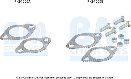 BM Catalysts FK91000 - Монтажний комплект, каталізатор autocars.com.ua