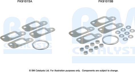 BM Catalysts FK91015 - Монтажний комплект, каталізатор autocars.com.ua