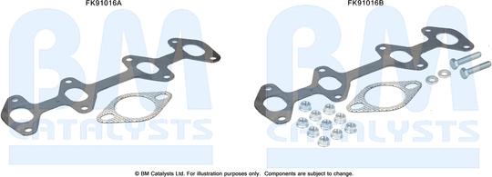 BM Catalysts FK91016 - Монтажний комплект, каталізатор autocars.com.ua