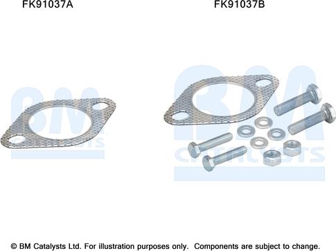 BM Catalysts FK91037 - Монтажний комплект, каталізатор autocars.com.ua