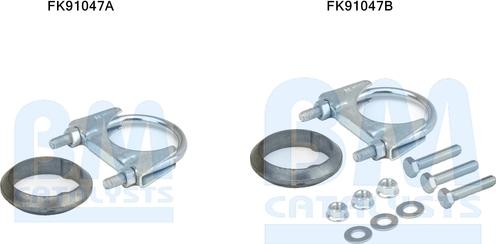 BM Catalysts FK91047 - Монтажний комплект, каталізатор autocars.com.ua