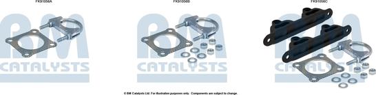 BM Catalysts FK91056 - Монтажний комплект, каталізатор autocars.com.ua