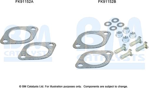 BM Catalysts FK91152 - Монтажный комплект, катализатор avtokuzovplus.com.ua