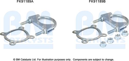 BM Catalysts FK91189 - Монтажний комплект, каталізатор autocars.com.ua