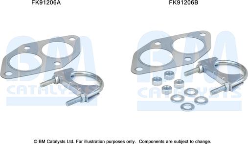 BM Catalysts FK91206 - Монтажний комплект, каталізатор autocars.com.ua