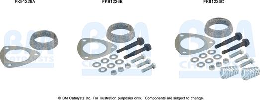 BM Catalysts FK91226 - Монтажний комплект, каталізатор autocars.com.ua
