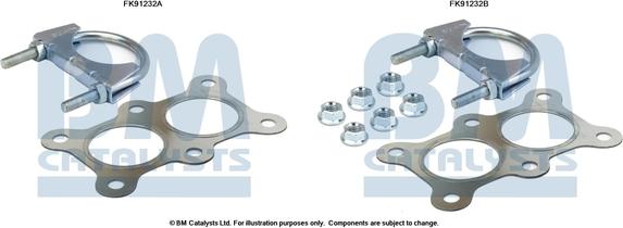 BM Catalysts FK91232 - Монтажний комплект, каталізатор autocars.com.ua