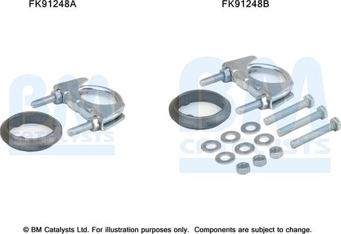 BM Catalysts FK91248 - Монтажный комплект, катализатор avtokuzovplus.com.ua