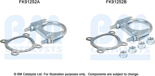 BM Catalysts FK91252 - Монтажний комплект, каталізатор autocars.com.ua