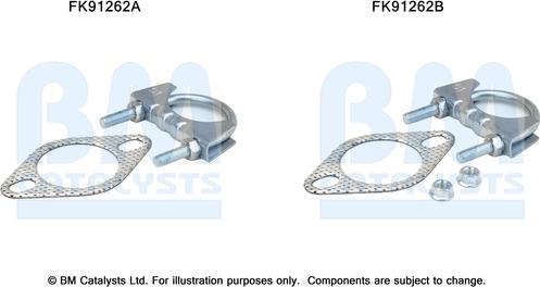 BM Catalysts FK91262 - Монтажний комплект, каталізатор autocars.com.ua