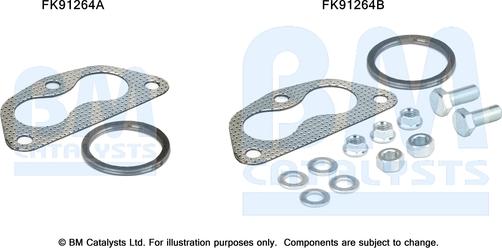 BM Catalysts FK91264 - Монтажний комплект, каталізатор autocars.com.ua