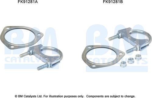 BM Catalysts FK91281 - Монтажный комплект, катализатор avtokuzovplus.com.ua