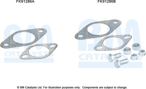 BM Catalysts FK91286 - Монтажний комплект, каталізатор autocars.com.ua