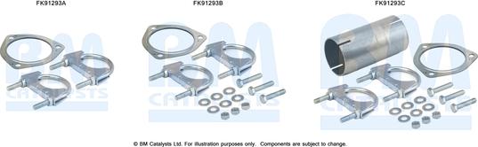 BM Catalysts FK91293 - Монтажний комплект, каталізатор autocars.com.ua