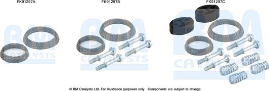 BM Catalysts FK91297 - Монтажний комплект, каталізатор autocars.com.ua