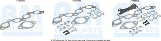 BM Catalysts FK91299 - Монтажний комплект, каталізатор autocars.com.ua