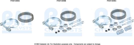 BM Catalysts FK91309 - Монтажний комплект, каталізатор autocars.com.ua