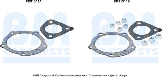 BM Catalysts FK91311 - Монтажний комплект, каталізатор autocars.com.ua