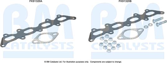 BM Catalysts FK91320 - Монтажний комплект, каталізатор autocars.com.ua