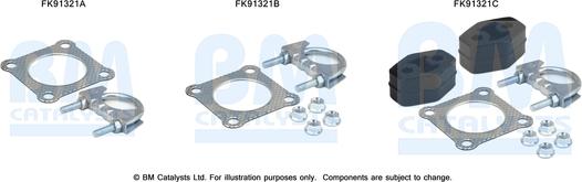 BM Catalysts FK91321 - Монтажный комплект, катализатор avtokuzovplus.com.ua