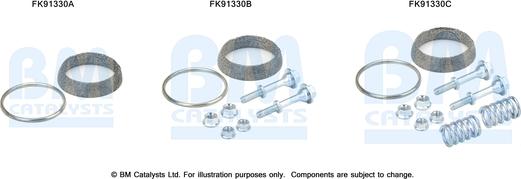 BM Catalysts FK91330 - Монтажний комплект, каталізатор autocars.com.ua