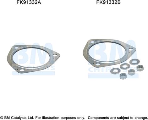 BM Catalysts FK91332 - Монтажный комплект, катализатор avtokuzovplus.com.ua