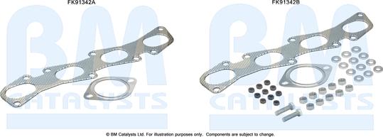 BM Catalysts FK91342 - Монтажний комплект, каталізатор autocars.com.ua