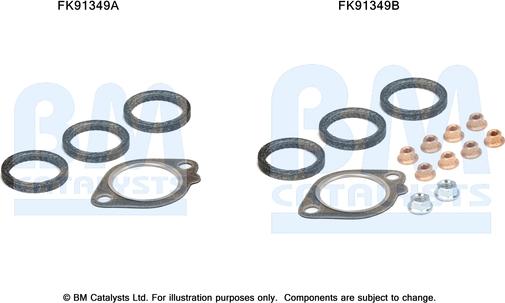 BM Catalysts FK91349 - Монтажный комплект, катализатор avtokuzovplus.com.ua