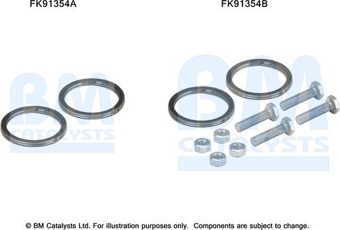 BM Catalysts FK91354 - Монтажний комплект, каталізатор autocars.com.ua
