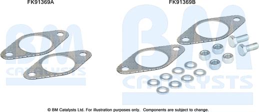 BM Catalysts FK91369 - Монтажний комплект, каталізатор autocars.com.ua