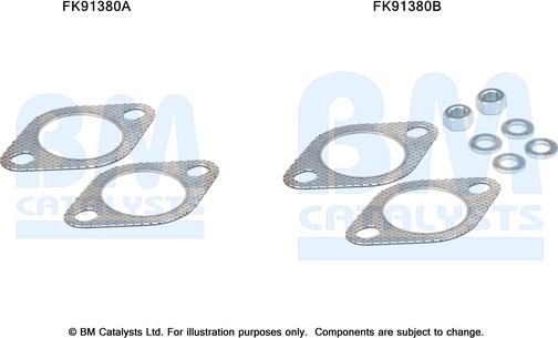 BM Catalysts FK91380 - Монтажний комплект, каталізатор autocars.com.ua