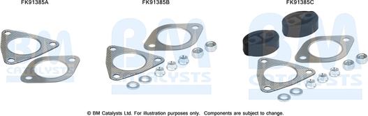 BM Catalysts FK91385 - Монтажний комплект, каталізатор autocars.com.ua