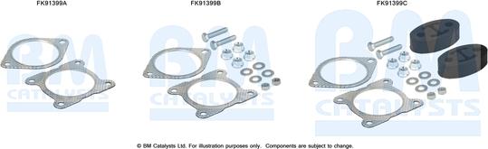 BM Catalysts FK91399 - Монтажный комплект, катализатор avtokuzovplus.com.ua