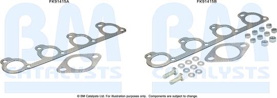 BM Catalysts FK91415 - Монтажний комплект, каталізатор autocars.com.ua