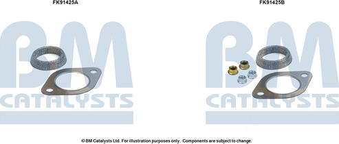 BM Catalysts FK91425 - Монтажний комплект, каталізатор autocars.com.ua