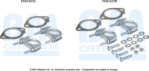 BM Catalysts FK91427 - Монтажний комплект, каталізатор autocars.com.ua
