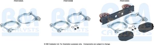 BM Catalysts FK91440 - Монтажний комплект, каталізатор autocars.com.ua