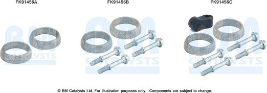 BM Catalysts FK91456 - Монтажний комплект, каталізатор autocars.com.ua