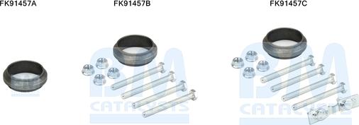 BM Catalysts FK91457 - Монтажний комплект, каталізатор autocars.com.ua