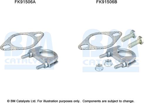 BM Catalysts FK91506 - Монтажний комплект, каталізатор autocars.com.ua