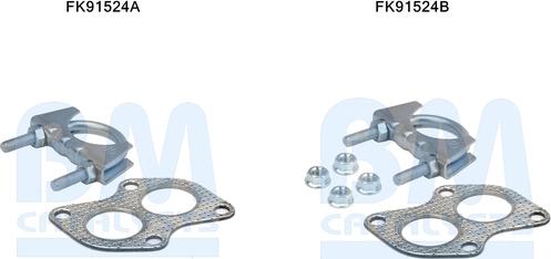 BM Catalysts FK91524 - Монтажный комплект, катализатор autodnr.net