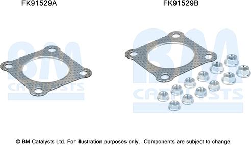 BM Catalysts FK91529 - Монтажный комплект, катализатор avtokuzovplus.com.ua