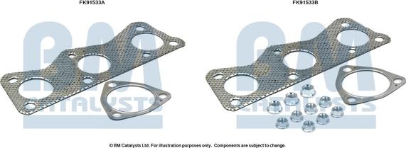 BM Catalysts FK91533 - Монтажный комплект, катализатор avtokuzovplus.com.ua