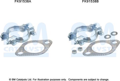 BM Catalysts FK91538 - Монтажний комплект, каталізатор autocars.com.ua