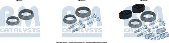 BM Catalysts FK91604 - Монтажный комплект, катализатор avtokuzovplus.com.ua