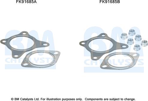 BM Catalysts FK91685 - Монтажний комплект, каталізатор autocars.com.ua