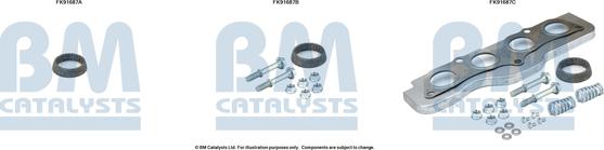 BM Catalysts FK91687 - Монтажний комплект, каталізатор autocars.com.ua